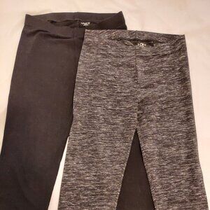 Ann Taylor Loft Leggings - Bundle Black and Grey. Size L NWOT